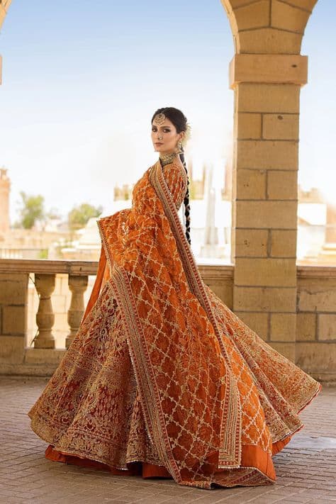 Orange Lehengas