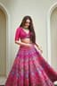 Raspberry Bloom Haldi Lehenga: A Symphony of Joy