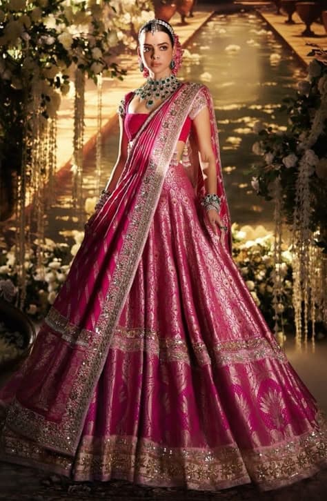 Crimson Bloom: A Bridal Ode to Eternal Spring