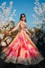 Tie-Dye Sunset Dreams: Haldi Lehenga Radiance