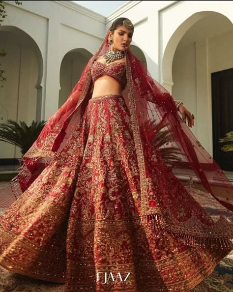 Crimson Majesty: A Bride's Opulent Descent into Forever