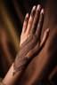 Geometric Blessings: Haldi Hand Adornment
