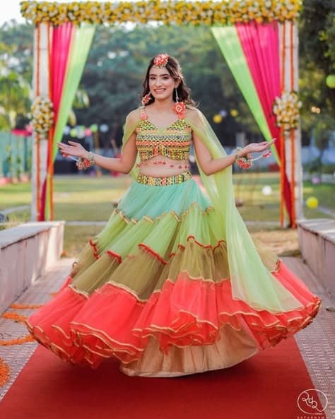 Haldi Harmony: A Cascade of Joyful Hues
