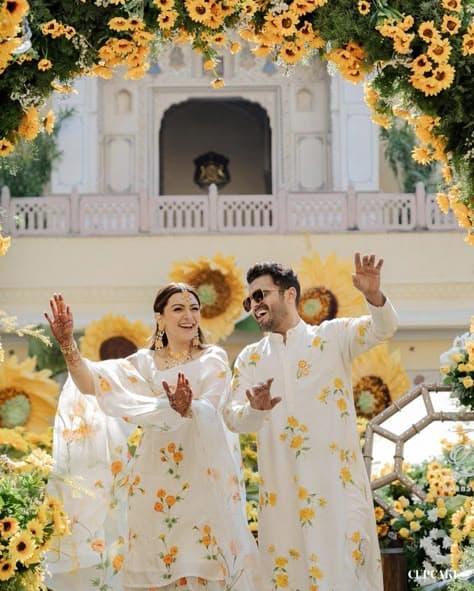 Sunflower Serenade: A Haldi Dance of Joyful Blessings