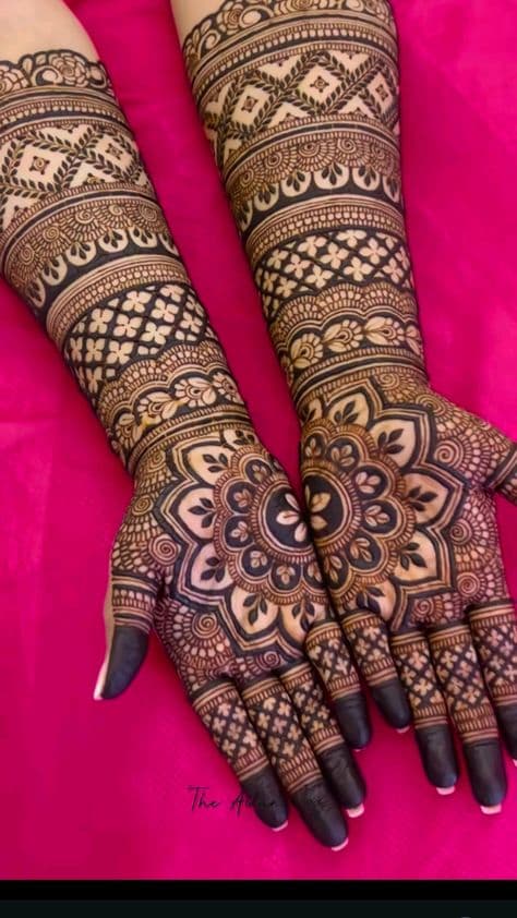 Golden Mandala Promise: Haldi Adorned Hands