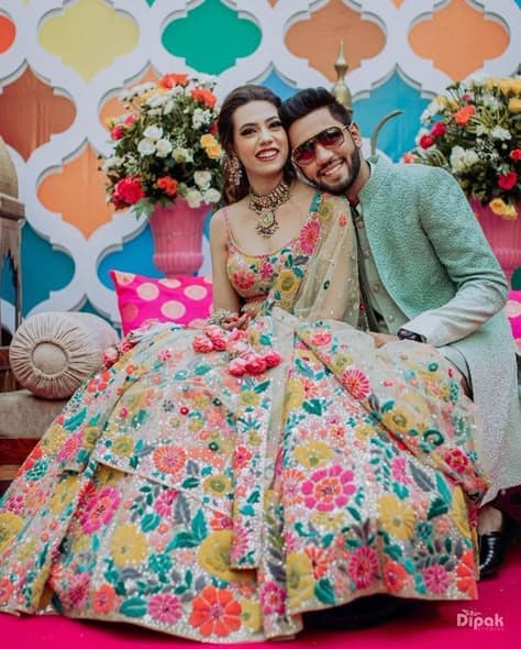 Floral Burst of Joy: Haldi's Promise of Happiness