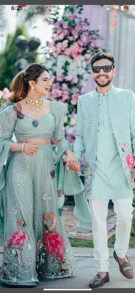 Flamingo Dreams: A Pastel Haldi Promise