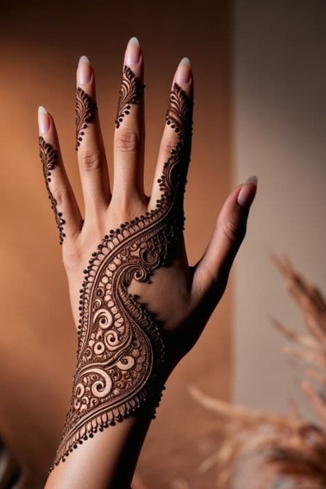Ephemeral Bloom: A Haldi Hand Adornment