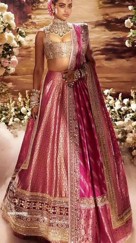 Rosewater Radiance: A Bride's Golden Embrace