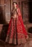 Crimson Bloom: The Embroidered Bridal Lehenga of Radiant Love