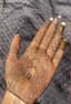 Bridal Ascent: Intricate Mehndi Palm Design for Haldi Ceremony