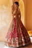 Crimson Pavilion: A Bridal Lehenga Whispering Ancient Tales
