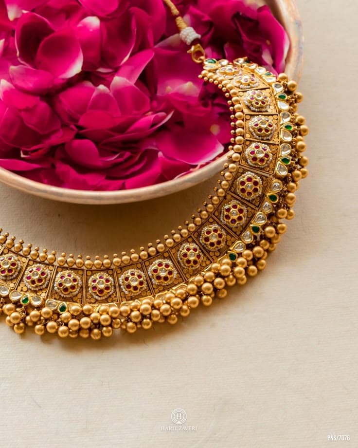 Heirloom Gold: Gulabi Kundan Bridal Choker