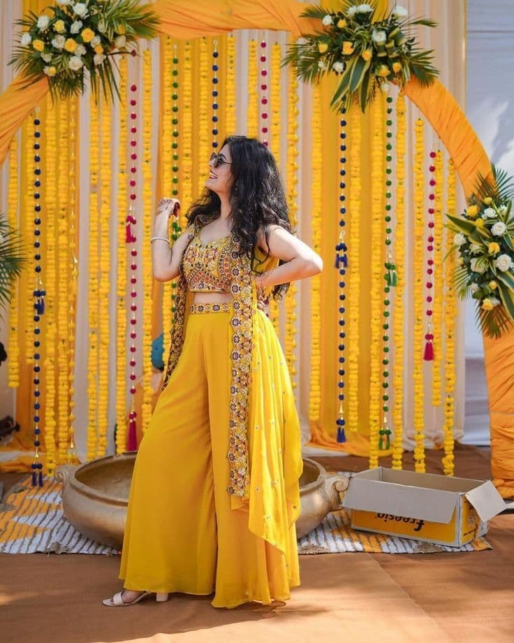 Marigold Radiance: A Solo Bride's Haldi Daydream