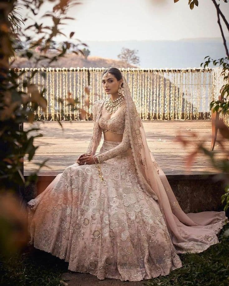 Whispers of Dawn: A Pastel Rose Bridal Dream