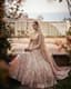 Whispers of Dawn: A Pastel Rose Bridal Dream