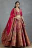 Cerise Dream: A Bridal Lehenga Flourishing with Tradition