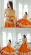 Golden Hour Bride: Orange Lehenga Radiance