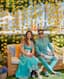 Turquoise Dreams Under a Shower of Gold: Haldi Bliss